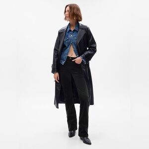 Gap Mid Rise Velvet Baby Boot Jeans Black